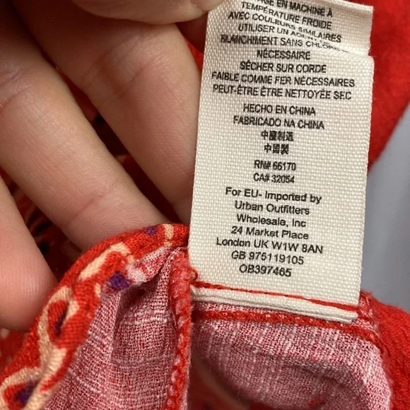 Free People All The Right Ruffles Romper - Orange - Size XS - Picture 9 of 11